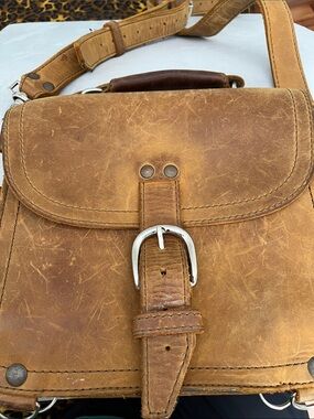 SADDLEBACK Leather Crossbody Satchel Bag - TOBACCO